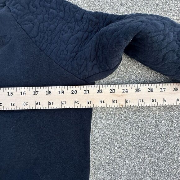 Nike Sportswear Club Fleece Sweatshirt Womens Medium Black Rally Quilted - Picture 2 of 8
